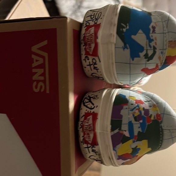 Vans Save Our Planet x Era 'World Map' Classic White/Multi-Color VN0A4BV4T2V - Picture 4 of 10